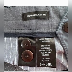 LE 31 By Simons Men's Coupe-Stockholm Fit Blue Pants 34-36L